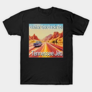 Grateful Dead Vegas Dead and Company Phish Tour road trip Tennessee Jed Utah highway painting Bob Weir T-Shirt